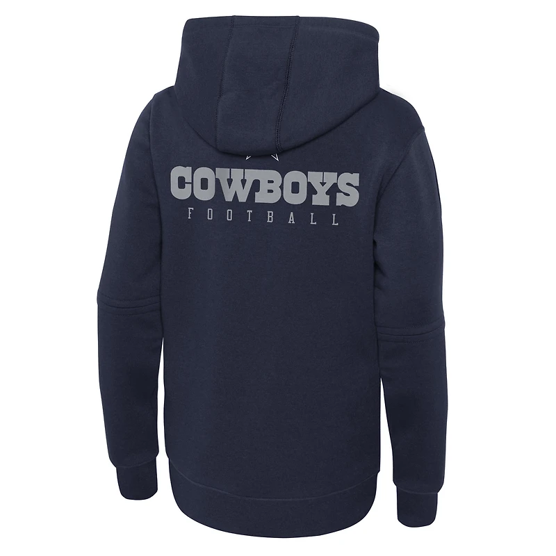 Sweat à capuche Nike Dallas Cowboys Club Fleece bleu marine pour jeune