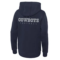 Sweat à capuche Nike Dallas Cowboys Club Fleece bleu marine pour jeune