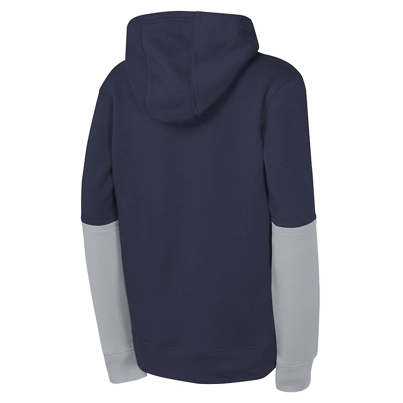 Sweat à capuche Nike bleu marine Dallas Cowboys Club pour jeunes