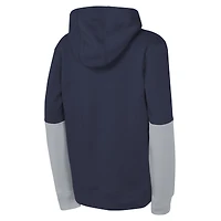 Sweat à capuche Nike bleu marine Dallas Cowboys Club pour jeunes