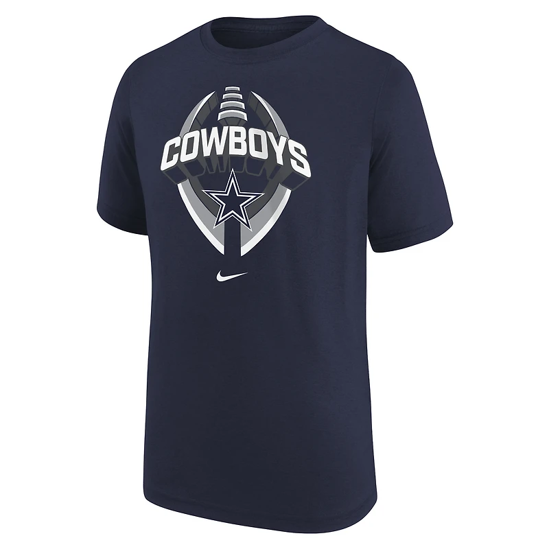 Youth Nike Navy Dallas Cowboys Icon Legend T-Shirt