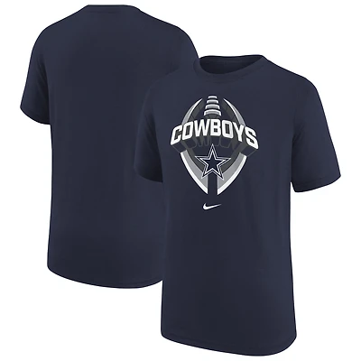 Youth Nike Navy Dallas Cowboys Icon Legend T-Shirt