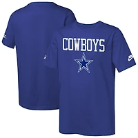 Youth Nike  Navy Dallas Cowboys Sideline T-Shirt