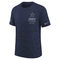 Youth Nike  Navy Dallas Cowboys Sideline Velocity Dri-FIT T-Shirt