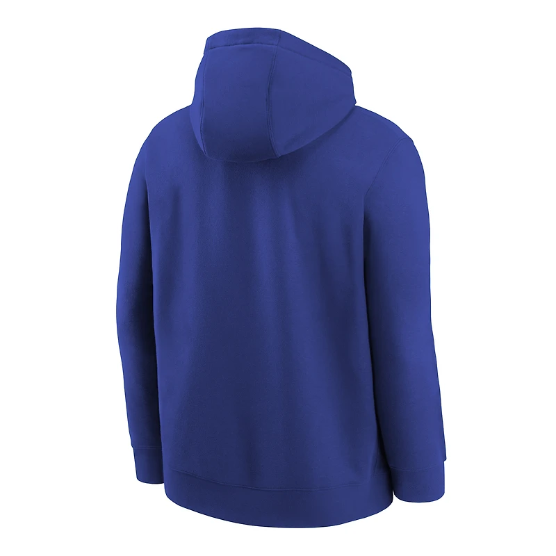Youth Nike Old Royal Dallas Cowboys Club Fleece Logo Pullover Hoodie