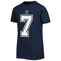 T-shirt avec nom et numéro de joueur des Dallas Cowboys Nike Trevon Diggs bleu marine pour jeune