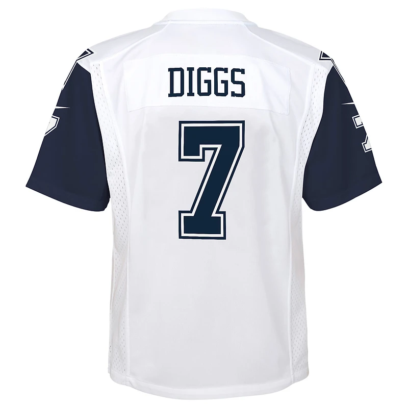 Maillot de jeu alternatif Nike Trevon Diggs pour jeunes des Dallas Cowboys, blanc