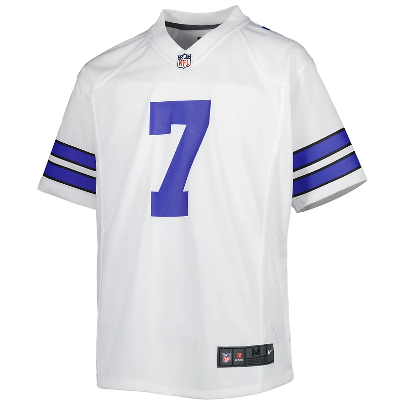 Maillot de match Nike Trevon Diggs pour jeunes des Cowboys Dallas, blanc