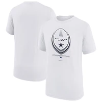Youth Nike  White Dallas Cowboys Icon Legend Dri-FIT T-Shirt