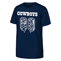 T-shirt bleu marine CeeDee Lamb des Cowboys de Dallas avec nom et numéro joueur Mainliner Drip