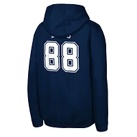 Sweat à capuche bleu marine CeeDee Lamb pour jeunes, avec nom et numéro de joueur des Cowboys Dallas Mainliner