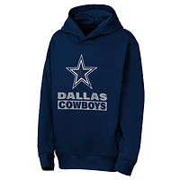 Youth Outerstuff  Navy Dallas Cowboys Back to Basics Hoodie