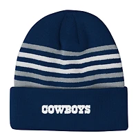 Bonnet en tricot à revers Essentials des Cowboys de Dallas de la marine Youth Outerstuff