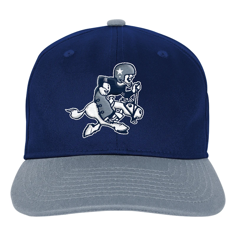 Casquette snapback rétro des Cowboys de Dallas de la marine Youth Outerstuff