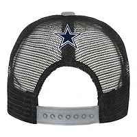 Casquette trucker ajustable blanche et marine pour jeunes des Dallas Cowboys (Outerstuff).