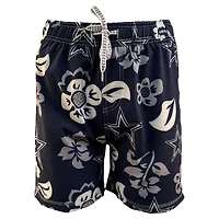 Maillot de bain pour jeunes Wes & Willy bleu marine Dallas Cowboys Floral Volley