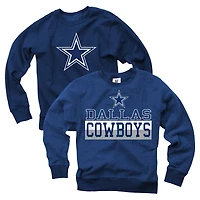 Sweat-shirt en polaire réversible pour jeunes Wes & Willy Navy Dallas Cowboys