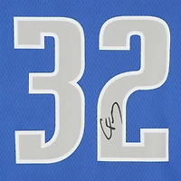 Maillot Nike Swingman bleu dédicacé par Cooper Flagg des Dallas Mavericks