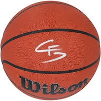 Ballon de basket-ball intérieur/extérieur Wilson Authentic Series autographié par Cooper Flagg des Dallas Mavericks