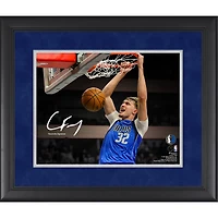 Photo encadrée avec la signature fac-similé de Cooper Flagg, joueur des Dallas Mavericks, format 11 x 14 pouces.