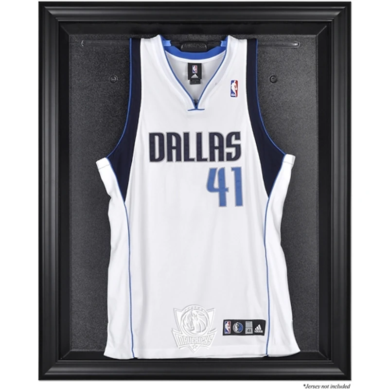 Vitrine de présentation encadrée noire pour maillots de l'équipe Dallas Mavericks
