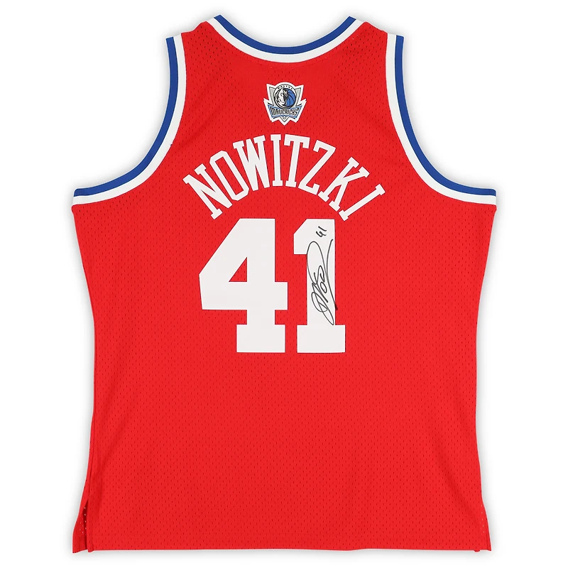Dirk Nowitzki Dallas Mavericks Autographed Mitchell & Ness 2003-04 All-Star Swingman Jersey