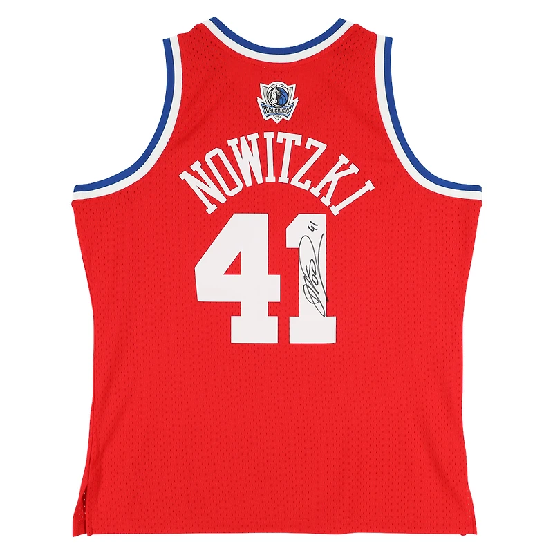Dirk Nowitzki Dallas Mavericks Autographed Mitchell & Ness 2003-04 All-Star Swingman Jersey