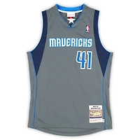 Dirk Nowitzki Dallas Mavericks Autographed Mitchell & Ness Alternate Grey 2003 Authentic Jersey