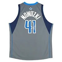 Dirk Nowitzki Dallas Mavericks Autographed Mitchell & Ness Alternate Grey 2003 Swingman Jersey