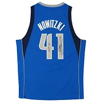 Dirk Nowitzki Dallas Mavericks Autographed Mitchell & Ness Blue 2010-11 Swingman Jersey with "HOF 23" Inscription