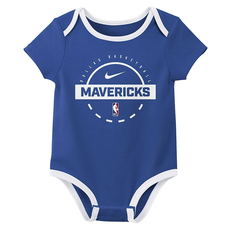 Infant Nike Dallas Mavericks Two-Piece Bodysuit Set