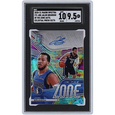 V106832 MAVS Jalen Brunson Dallas Mavericks Autographié 2020-21 Panini Spectra Celestial Prizm In The Zone Autograph #ITZ-JBR #33/75 SGC Authentifié 9.5/10 Carte Jalen Brunson AUT PAA TRADING CARDS 45853 AUTTRC CA01BK9338 #4