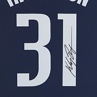 Maillot Swingman Nike bleu dédicacé par Klay Thompson des Dallas Mavericks