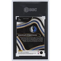 Kristaps Porzingis Dallas Mavericks 2021-22 Panini Select Zebra Prizm Courtside #277 SGC Authenticated 10 Card