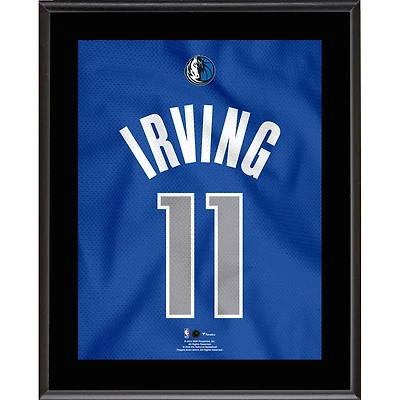 Plaque sublimée en maillot bleu royal # 11 de Kyrie Irving Dallas Mavericks 10,5" x 13"