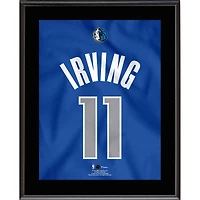 Plaque sublimée en maillot bleu royal # 11 de Kyrie Irving Dallas Mavericks 10,5" x 13"