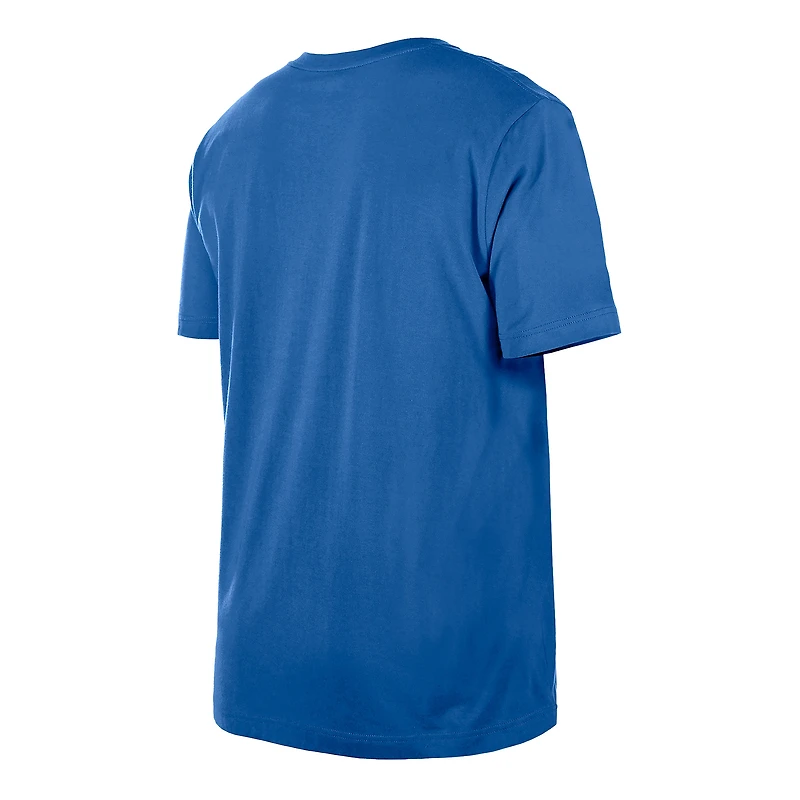T-shirt à imprimé rétro Dallas Mavericks bleu New Era pour homme