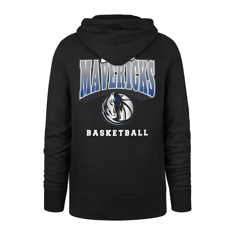Men's '47 Black Dallas Mavericks 2025/26 City Edition Jab Step Headline Hoodie