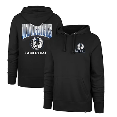 Men's '47 Black Dallas Mavericks 2025/26 City Edition Jab Step Headline Hoodie