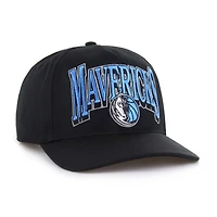 Casquette ajustable Dallas Mavericks noire « Every Time Past Champs » pour homme, modèle 1947