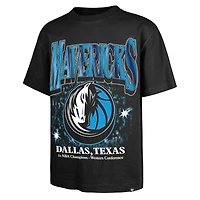 Men's '47 Black Dallas Mavericks Past Champs Collection Flashbulb Foundation T-Shirt