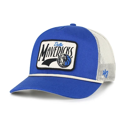 Men's '47 Blue Dallas Mavericks Emmett Heavy Twill Trucker Hitch Adjustable Hat