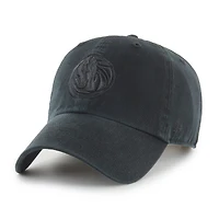 Men's '47  Dallas Mavericks Black on Black Clean Up Adjustable Hat