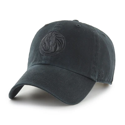 Men's '47  Dallas Mavericks Black on Black Clean Up Adjustable Hat