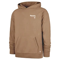 Men's '47 Khaki Dallas Mavericks Triple Double Foundation Premium Hoodie Sweatshirt