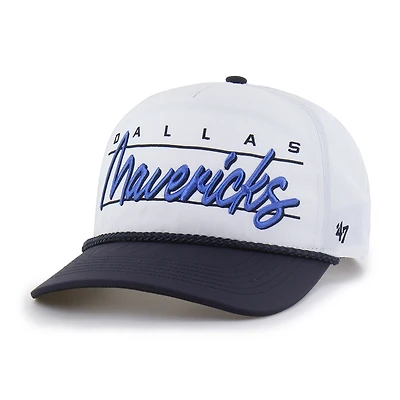 Casquette ajustable Condor bicolore Dallas Mavericks '47 blanche pour homme