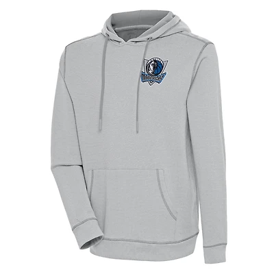 Sweat à capuche tri-blend gris antigua pour homme des Dallas Mavericks Axe Bunker