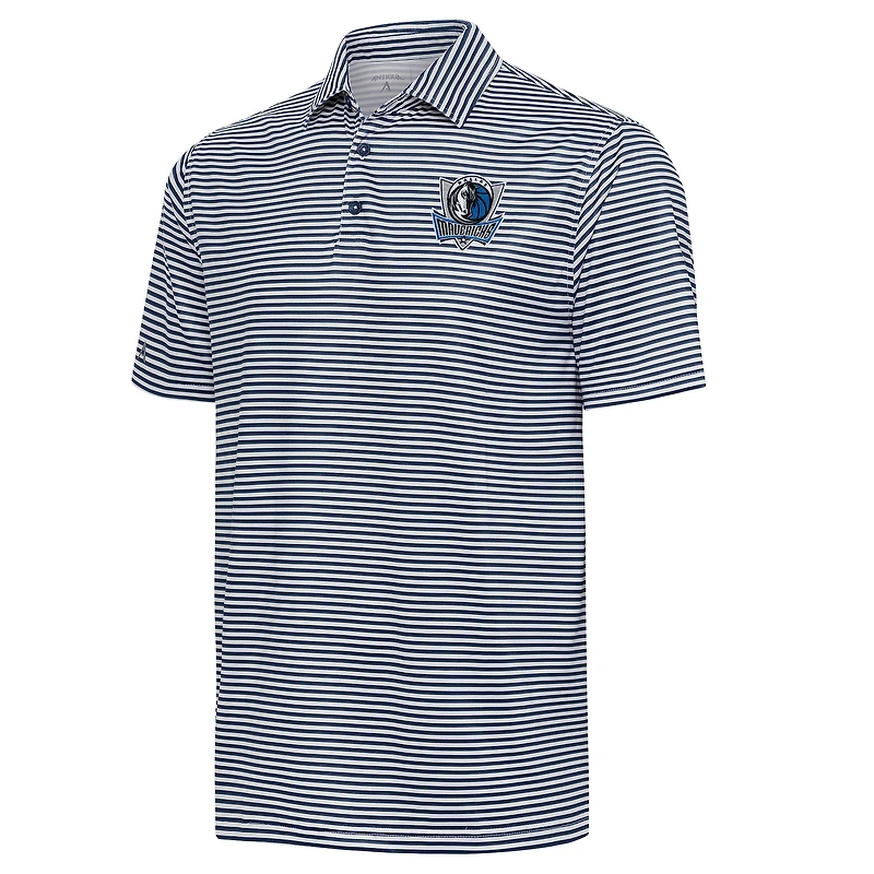 Polo bleu marine Antigua pour homme des Dallas Mavericks