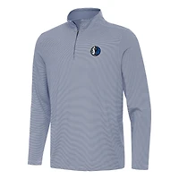 Haut à fermeture éclair quart de tour Twine bleu marine Antigua Dallas Mavericks pour homme