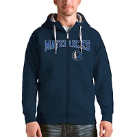 Sweat à capuche zippé intégral Antigua Navy Dallas Mavericks Victory pour homme